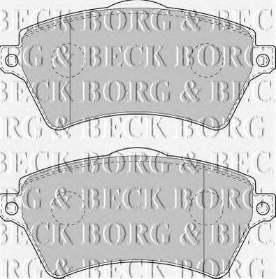 BORG & BECK bbp1711 -  Комплект тормозных колодок, дисковый тормоз